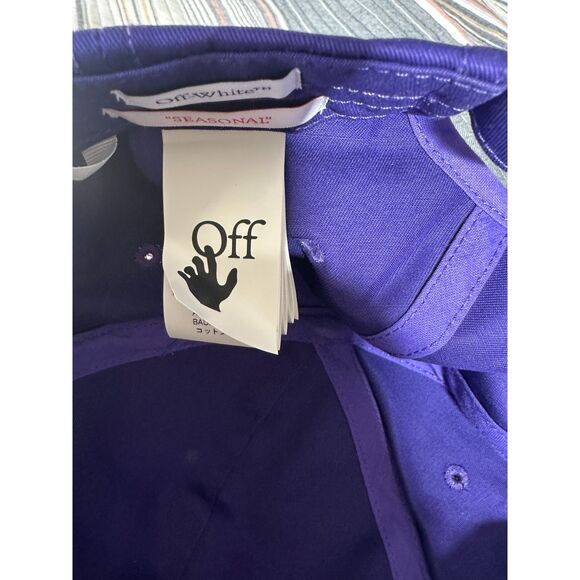 OFF-WHITE Varsity Baseball Cap - Purple - One Size - Authentic - Rare - Picture 3 of 14